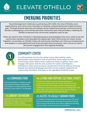 Emerging priorities flyer. Click for PDF